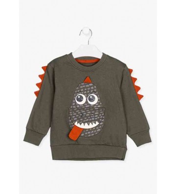 Dino Crest Φούτερ Losan Χακί